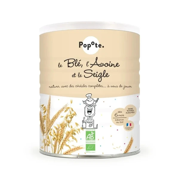 Céréales le Blé - l'Avoine - le Seigle - POPOTE - 220g