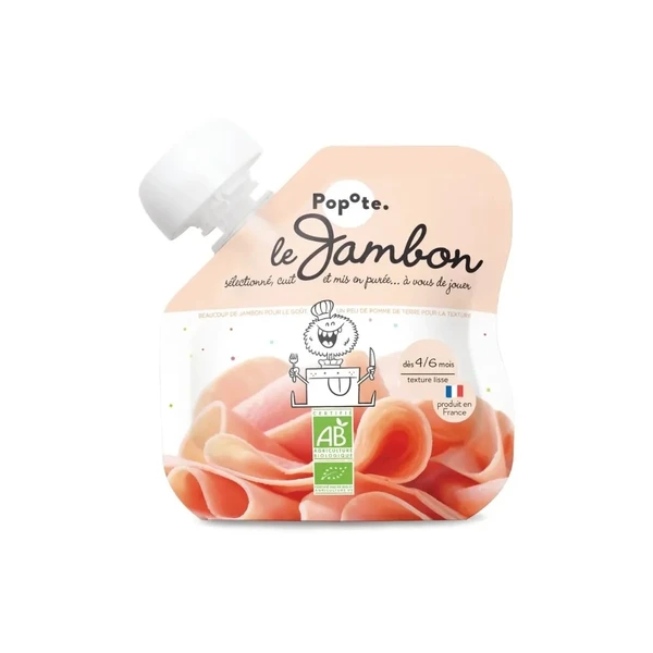 Gourde Jambon BIO - POPOTE - 60g